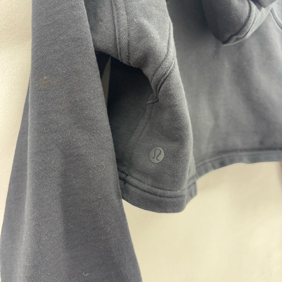 Lululemon All Yours Cropped Hoodie Women’s 6 Black Hooded Sweatshirt Crop - Picture 5 of 11